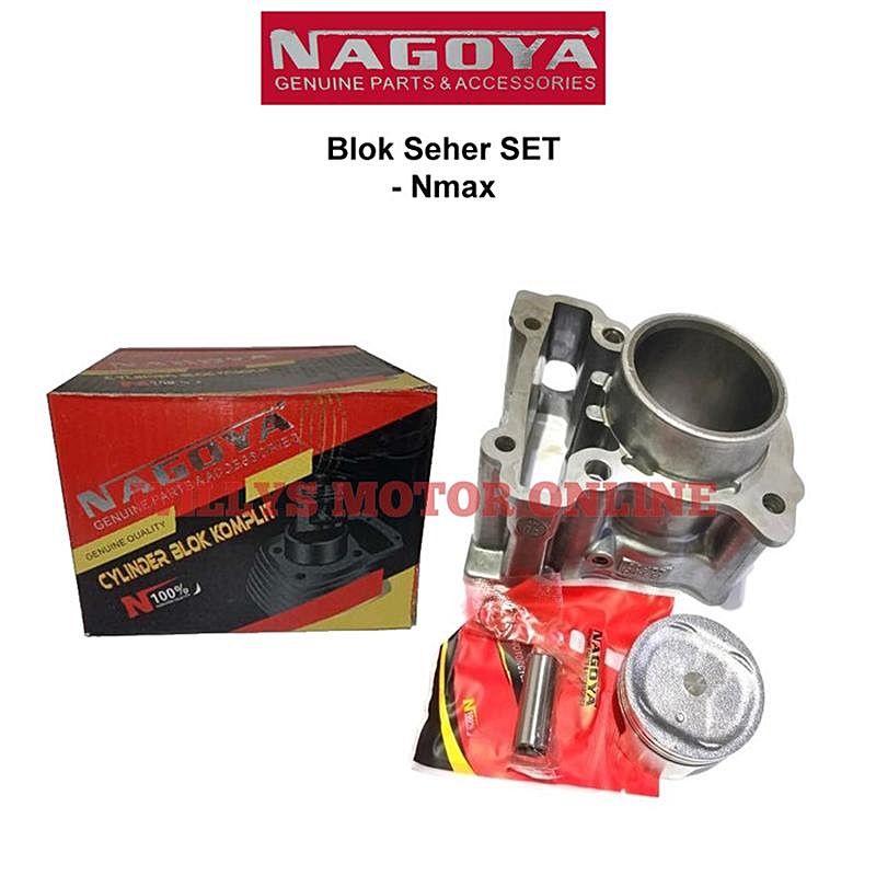 Blok seher Nmax Set Piston NAGOYA / Boring Nmax Set seher Sparepart murah