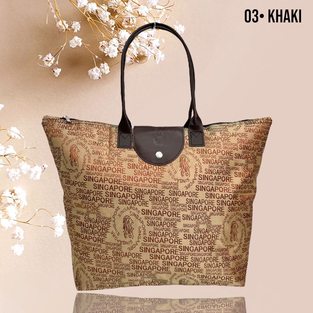 Souvenir Tas Singapore / Tas Lipat Singapore Tas Tote Singapore Terlaris