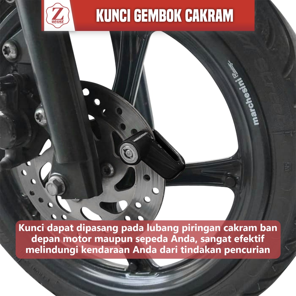 Kunci gembok cakram gembok anti maling /gembok pinggiran sepeda,sepeda motor kunci rem cakram mini untuk sepeda motor motor Gembok Kunci Pengaman Ganda Sepeda Motor Anti Maling Kunci Sepeda Motor Cakram