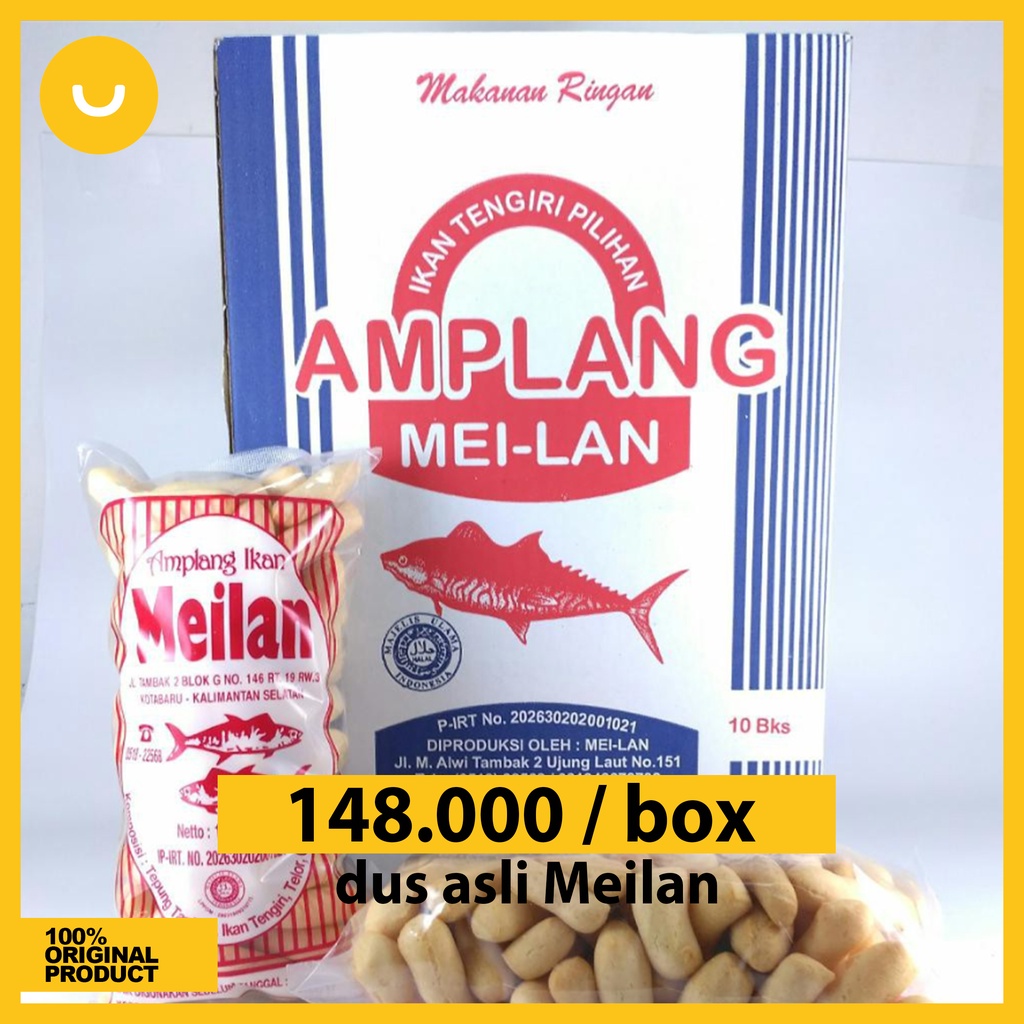 

BOX MEILAN Amplang Ikan Tenggiri Kuku Macan Oleh-oleh Khas Kotabaru Kalimantan Selatan