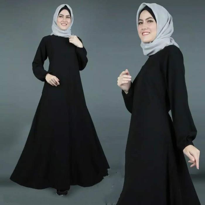 Gamis Hitam/ Gamis Polos