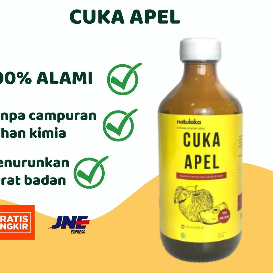 

Natuloka Cuka Apel / Apple Cider Vinegar [cuka apel murni untuk menurunkan berat badan] - Model Baru