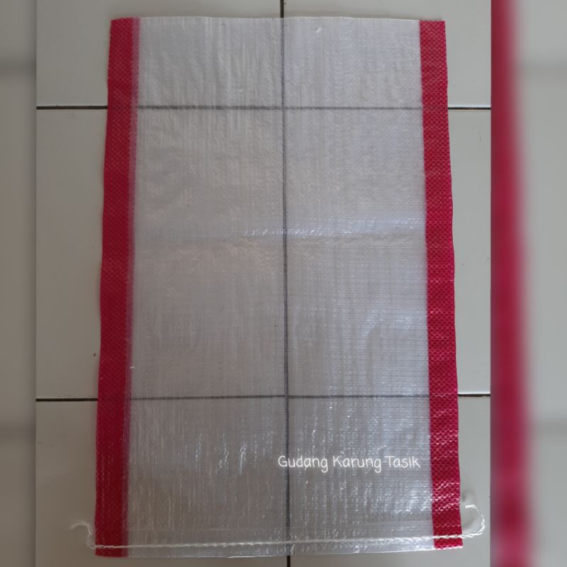 karung beras 15 kg transparan ukuran 40 x 60 cm isi 50 lembar