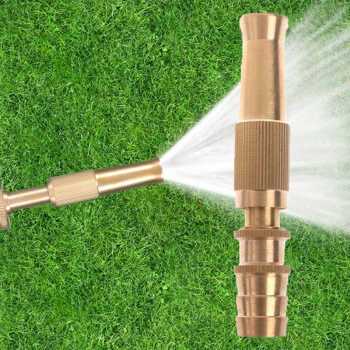 [1PCS] Water Mist Sprinkler Drip Irigasi Penyiram Taman Perkebunan Spray Sprayer Nozzle Brass 13mm / Kepala Selang Semprotan Air Lurus Kuningan Water Gun Spray Alat Penyiram Tanaman Taman Kabut Otomatis / Semprot Cuci Mobil Motor Jet Spray Hose Nozzle