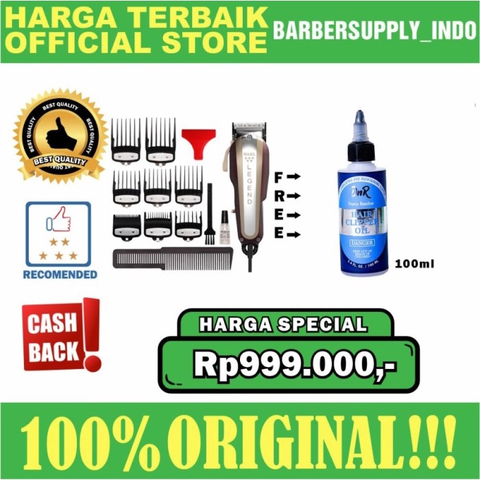 WAHL LEGEND COMBO ORIGINAL USA 5 STAR SERIES / ALAT CUKUR RAMBUT ORI