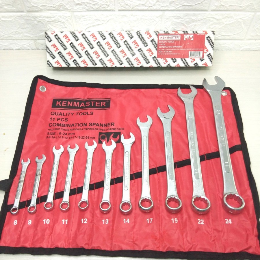 Kunci Ring Pas Set 11 PCS  KENMASTER