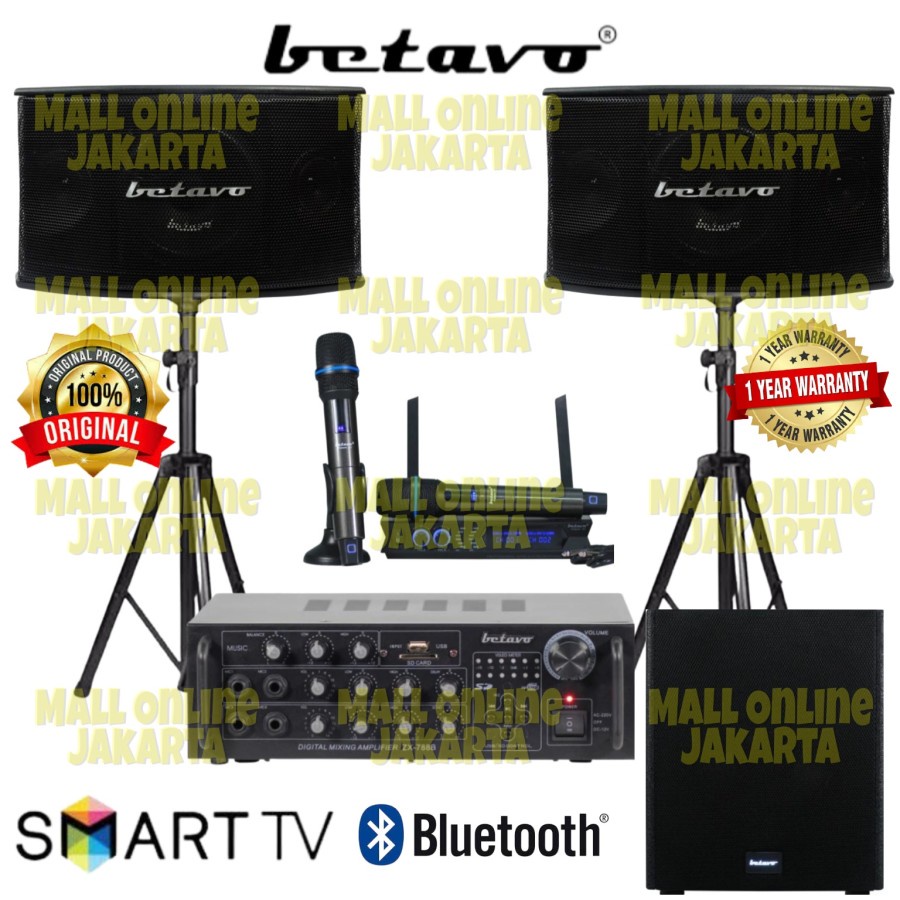 Paket karaoke betavo 10 inch bps4510 Subwoofer aktif 12 inch sa 120Pro