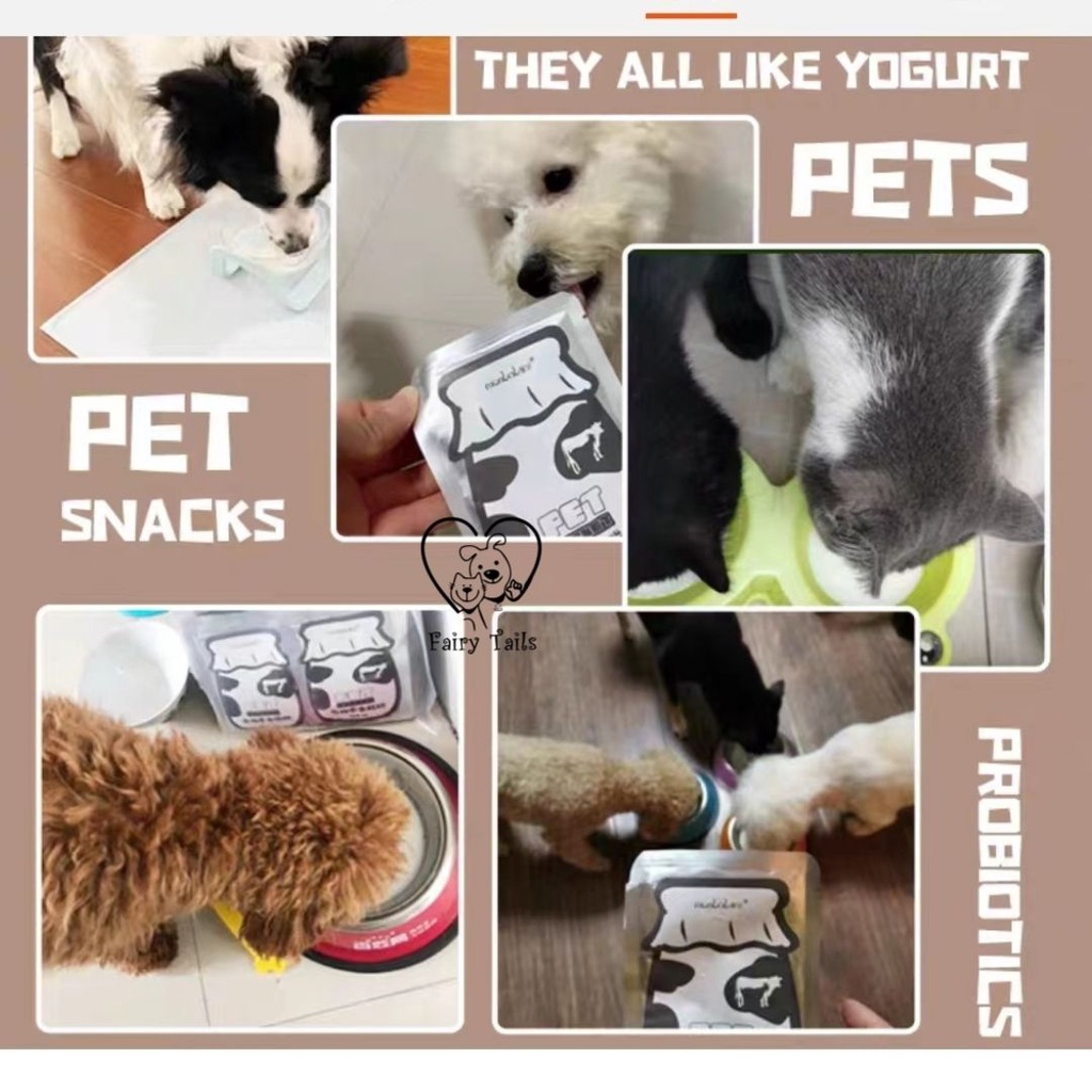 Pet Yogurt Snack Yoghurt Susu Kambing Segar Untuk Anjing dan Kucing Anabul / Healthy Goat Milk Yogurt for Dog and Cat Pet 50 gram