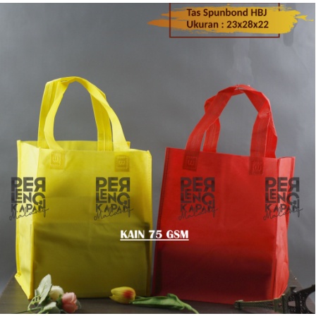 

Tas Box Spunbond Goodie Bag Standing Handle Jahit Kuat Ukuran 23x28x22 Souvenir Promosi Murah