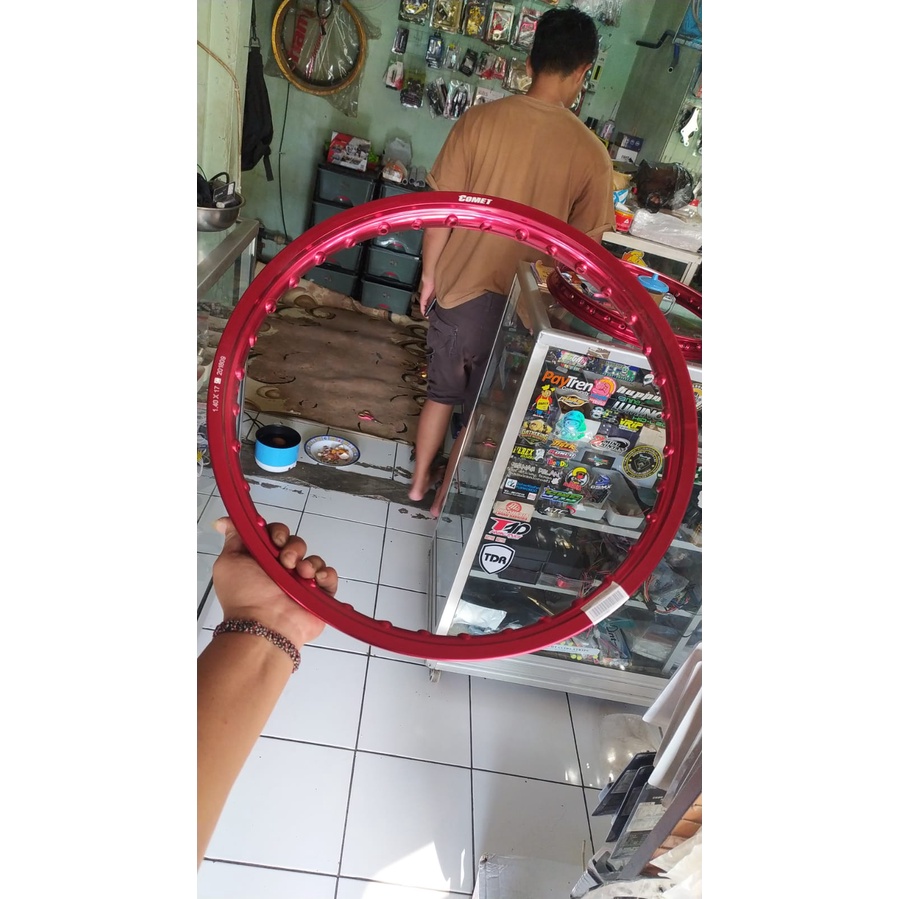 velg Comet Merah Red ring 17 lebar 140 17/140