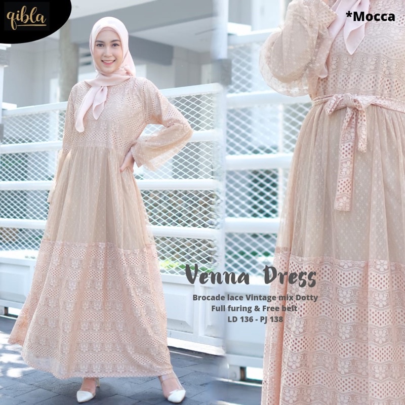 Dress Brokat Remaja Terbaru Dres Kondangan Seragaman Pernikahan Lebaran Terbaru Gamis Pesta Venna Dress Tile Full Puring Muslimah Natasha Maxy Natasya Dress Gamis Warna Hitam Putih Lavender Brown Millo Dusty Rose Muslimah Baju Lebaran Terbaru Grosir Murah