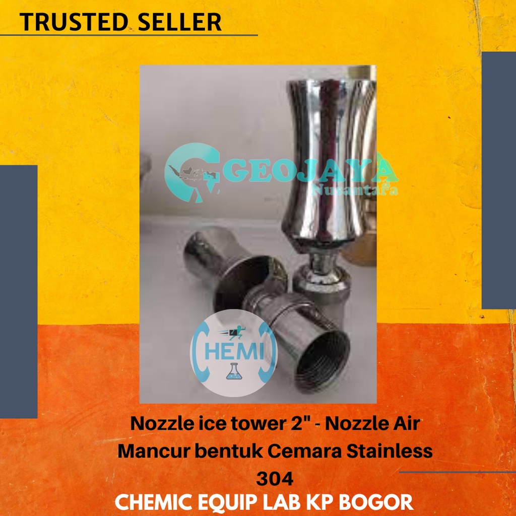 Nozzle ice tower 2" - Nozzle Air Mancur bentuk Cemara Stainless 304