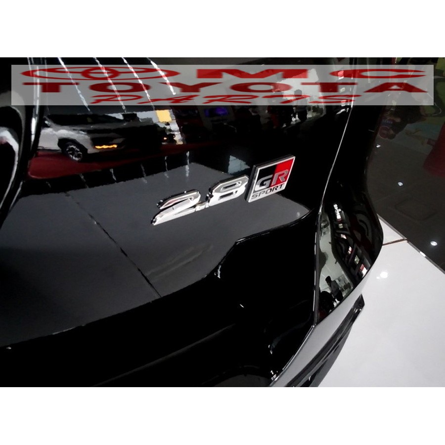 Emblem Logo 2.8 - 2800cc Toyota New Fortuner VRZ GR Sport P5188-0KA0D