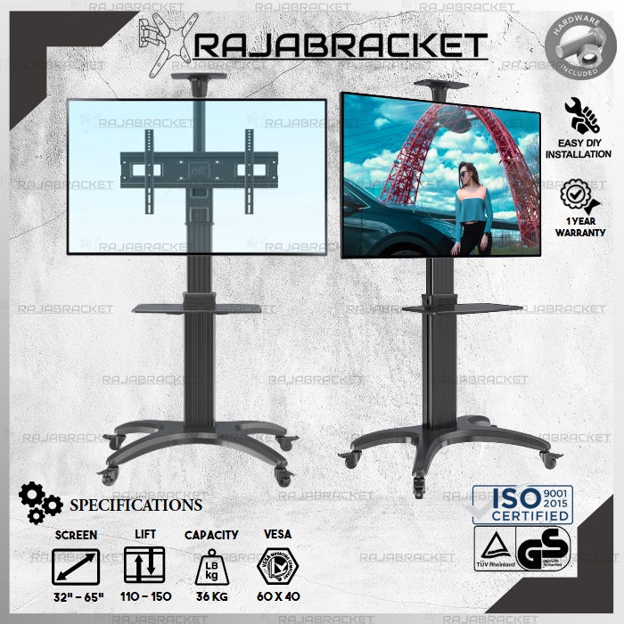 Bracket TV Standing 32 40 43 50 55 60 65 inch, Stand TV LCD LED Premium Universal AVF 1500