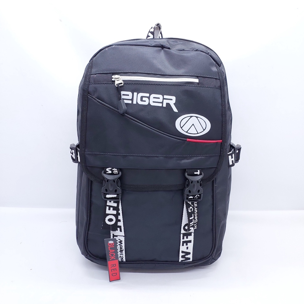 Tas Nilon Salur Logo Sport Kuat Halus 17 INCHI Baru Murah / Tas Sekolah Nilon Gesper Brand Sport 17 INCHI BESAR MURAH / Tas Kerja Model Tutupan Motif tulisan Bahan Nilon Lembut Anti Air Murah Besar / Tas Laptop Merk Brand Sport MURAH BESAR + JAS HUJAN