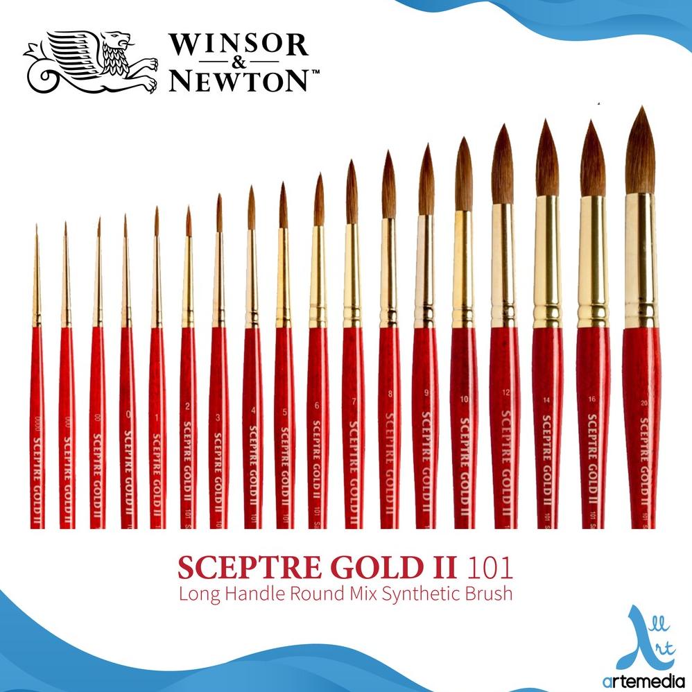 

Kuas Lukis Winsor & Newton Sceptre 101 Round Mix Brush Short Handle - 01/02