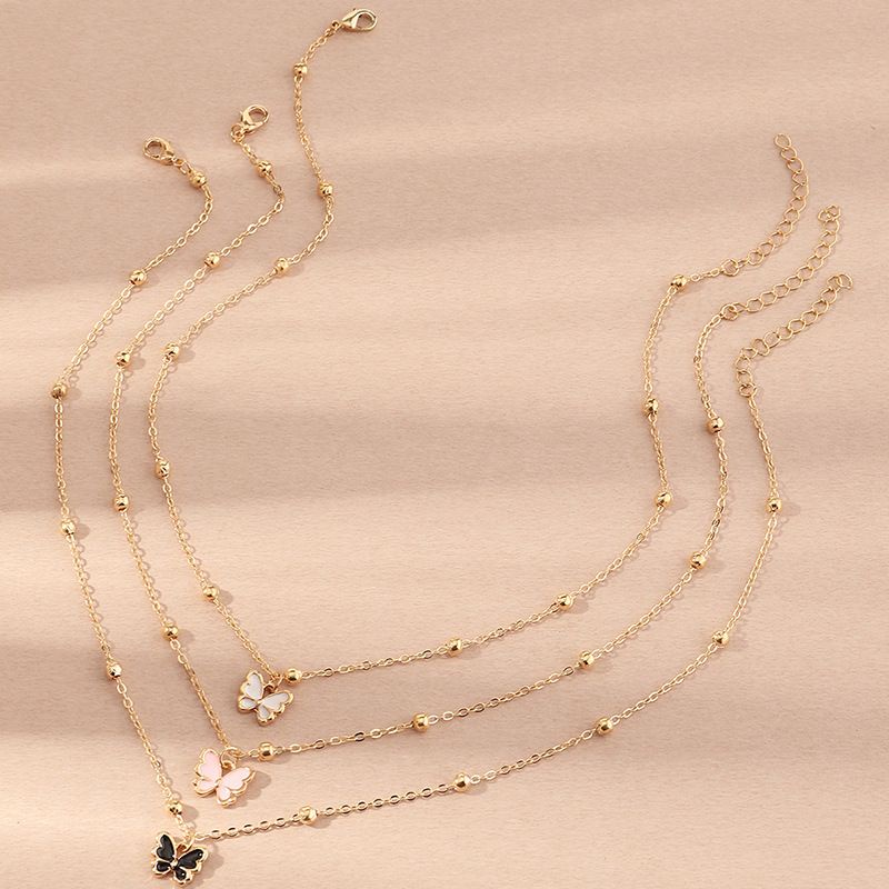 Kalung Wanita Liontin Kupu Import Premium Simple Rantai Jedar