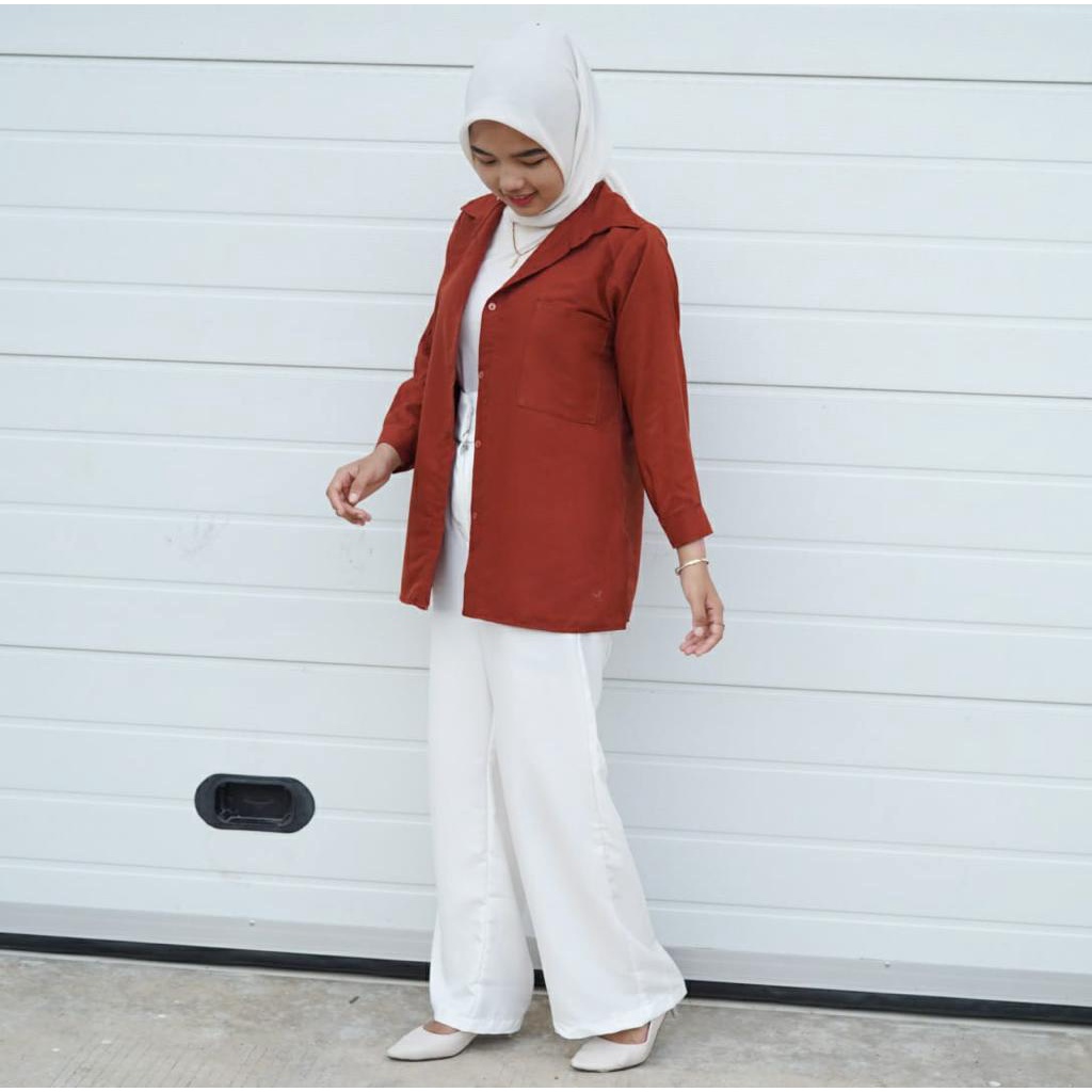 BEFAST - ZFS OOTD WANITA OUTER LALISA / HERRA POCKET OUTER TOP / Fashion Wanita Kerja Casual / Outer Polos Formal / Outfit Daly Wanita Remaja ABG Trendy / Blazer Lengan Panjang Terlaris / OOTD Style Wanita Hijab