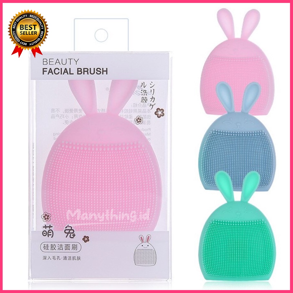 SPON SIKAT WAJAH / SPONS PEMBERSIH WAJAH SILICONE RABBIT / SPONS SILICONE RABBIT MURAH