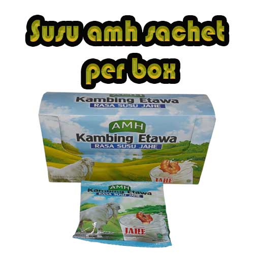 

AMH SUSU kambing etawa rasa susu JAHE isi 10 sachet per box