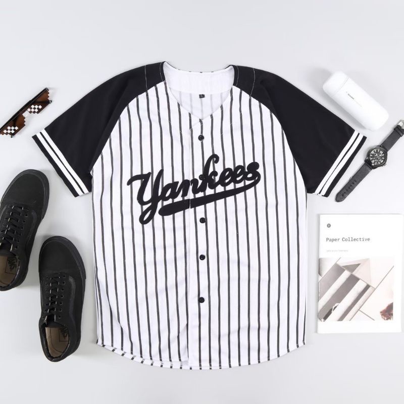 Baju baseball distro Jersey pria-wanita