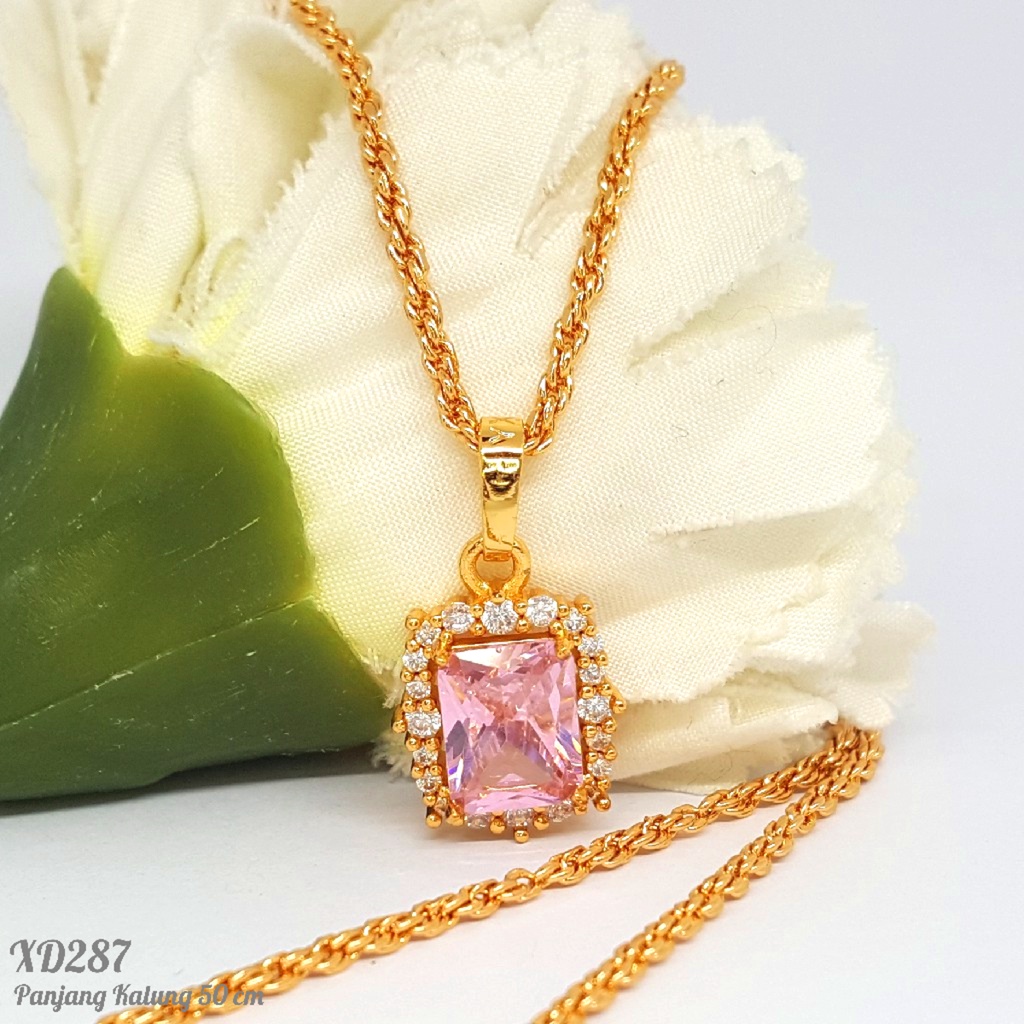 PGX Kalung Wanita Xuping Aksesoris Fashion Perhiasan Lapis Emas Premium - XD287