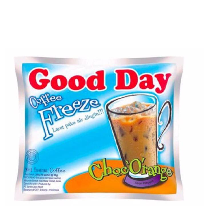 

Terbaru Good Day Coffee Freeze Kopi Choc'O'Range 10 x 30 gr