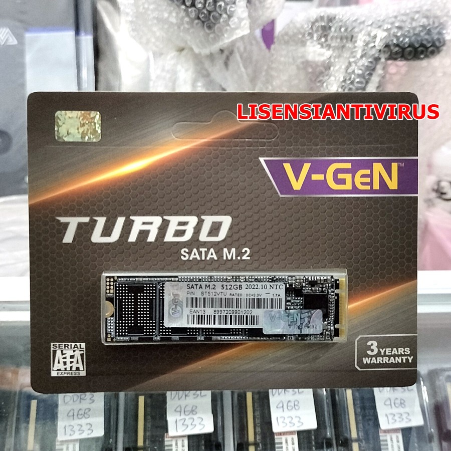 SSD M2 SATA Vgen 512GB SSD V-Gen Turbo V-Nand M.2 2280 512GB Garansi