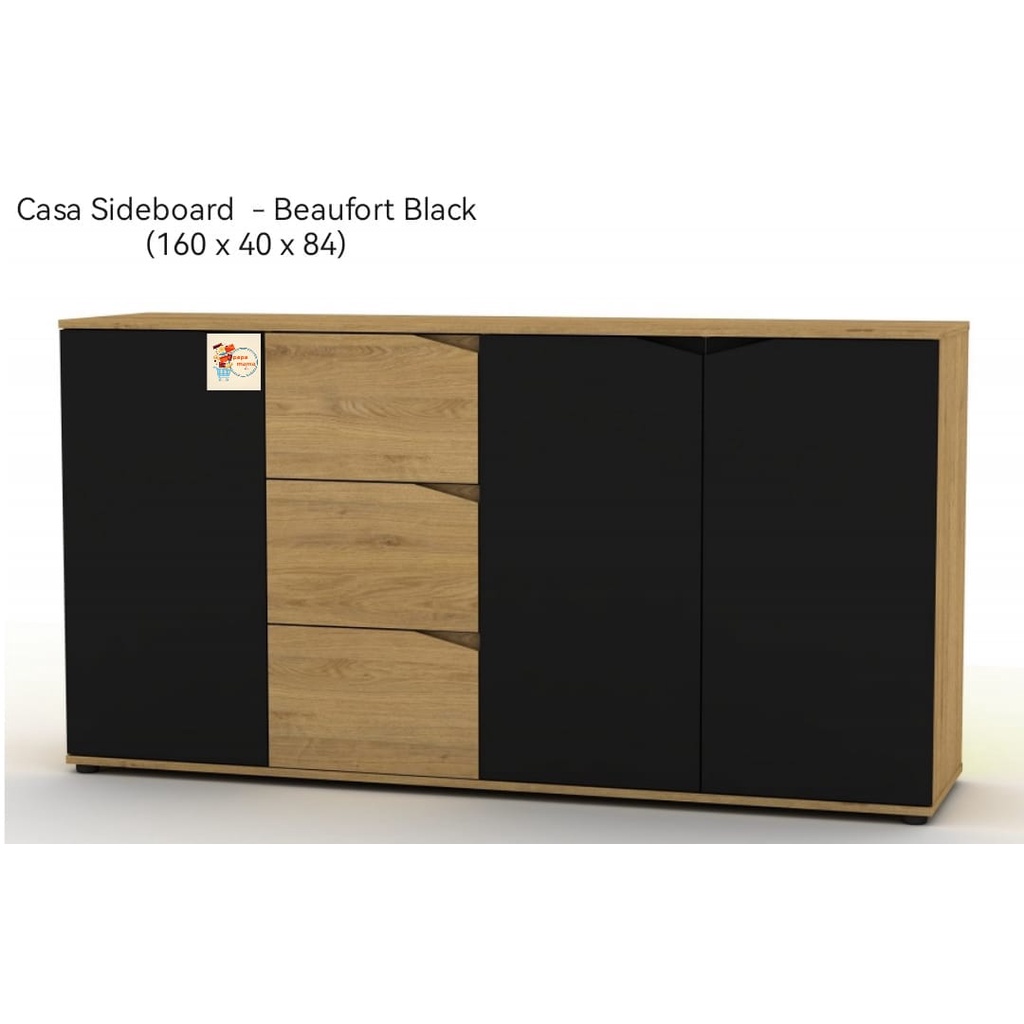 Melody - Rak Serbaguna 160cm - Sideboard Minimalis Casa - Lemari Serbaguna - Medan