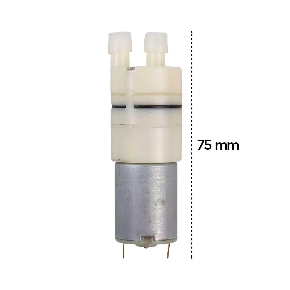 Pompa Air Elektrik Mini Diaphragm Pump for Aquarium Dispenser 12V - E-280 - White