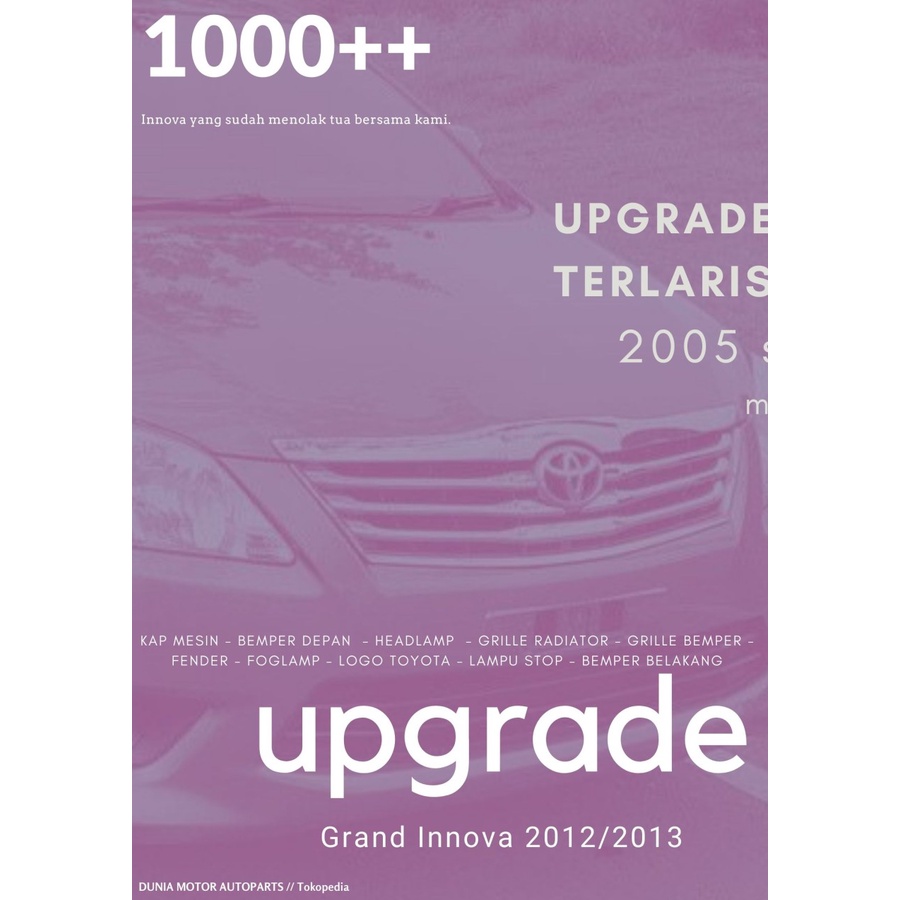 PAKET UPGRADE INNOVA 2012 GRILLE KECIL BARANG BARU