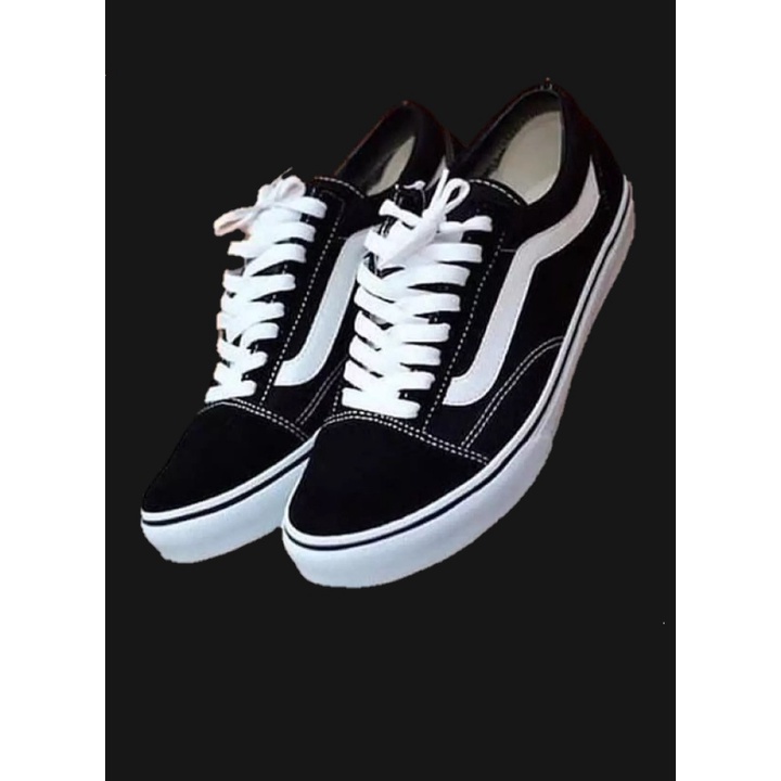 Supplier Sepatu Vans Oldskool Black White Sepatu Sekolah Anak SD SMP SMA Sepatu Kuliah Pria Sepatu Sekolah Wanita.