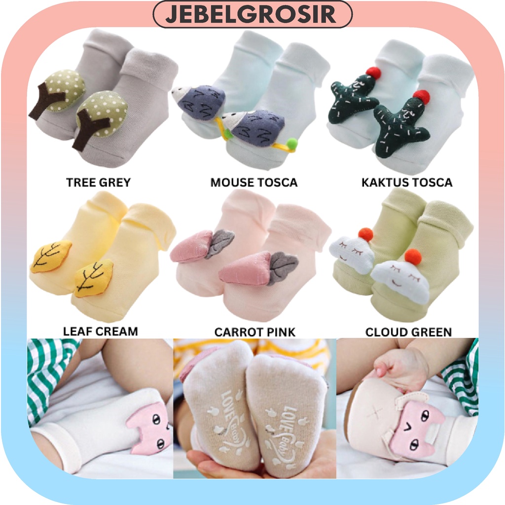 COD Kaos Kaki Boneka Love Baby Anak Bayi 3D 6475 Karakter Lucu Kaoskaki Motif Socks Kids Import Murah BB10