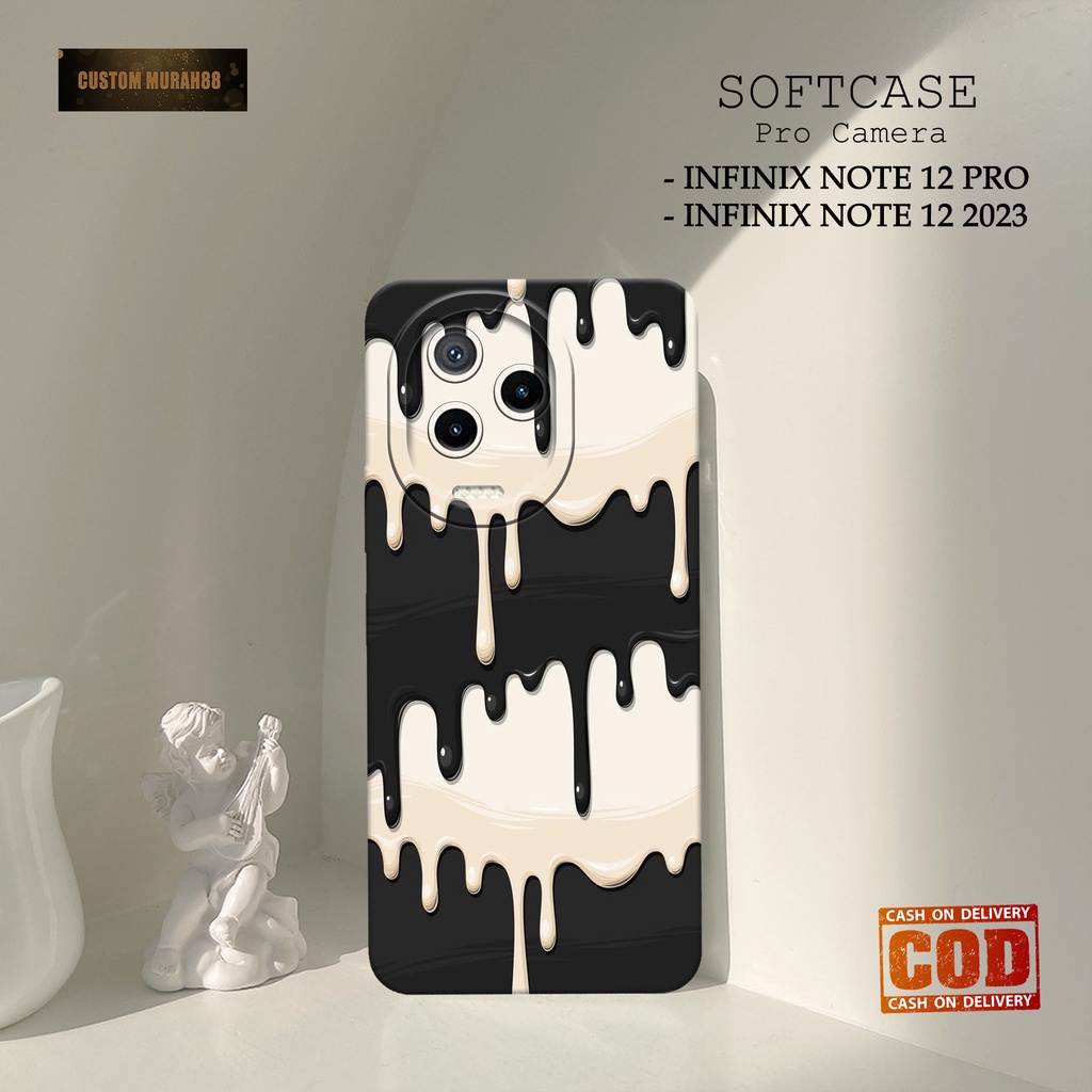 Soft case Hp Infinix Note 12 2023 / Infinix Note 12 Pro Terbaru - Fashion Case KRIM  - Cassing Hp In