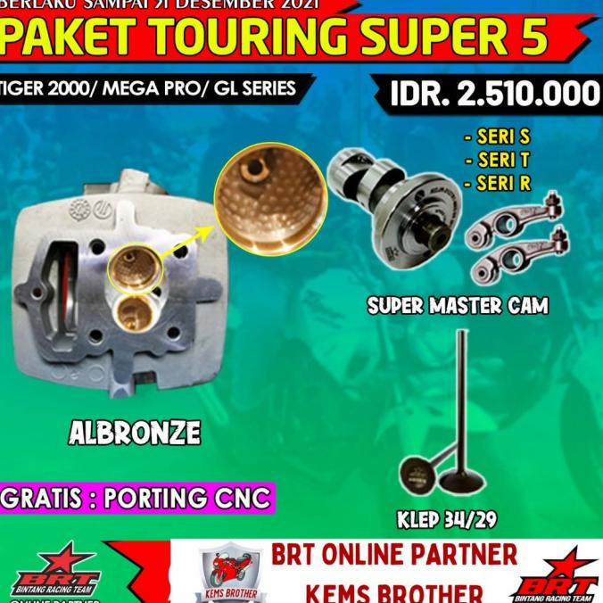 PAKET BRT TOURING SUPER 5 HONDA TIGER