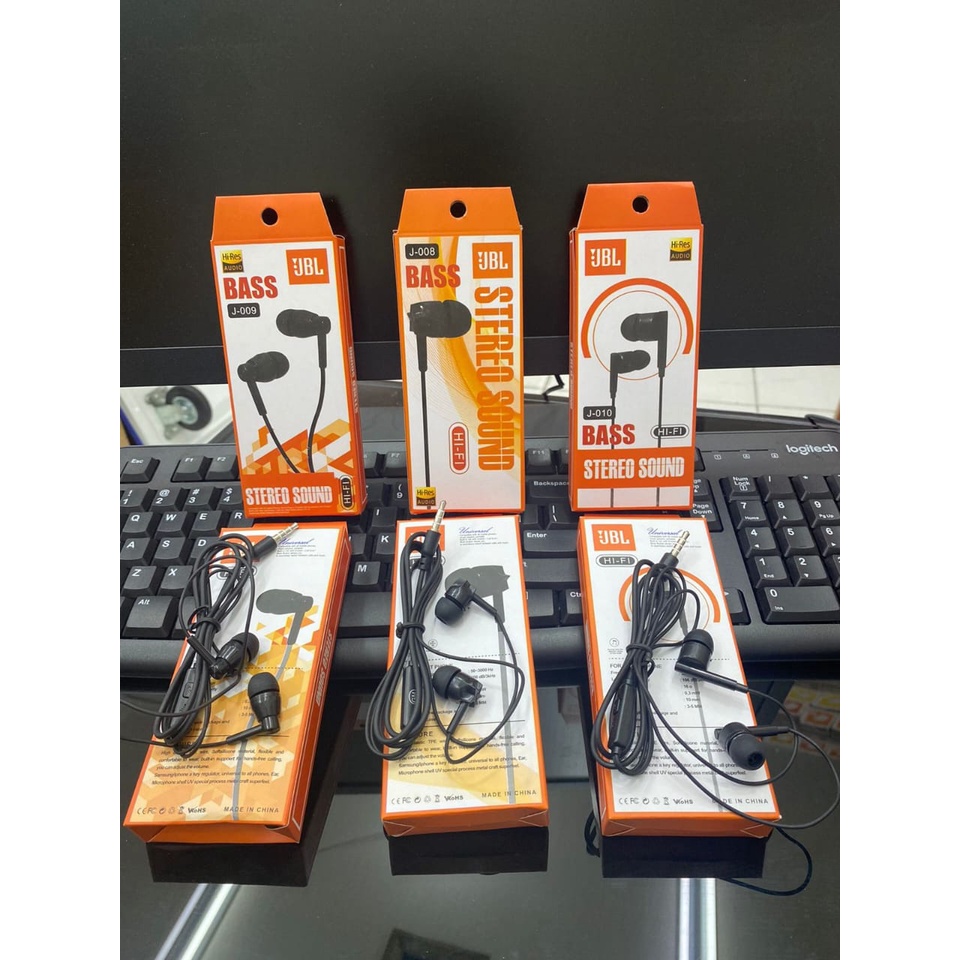 HF / Headset JBL J-008 Stereo Sound Extra Bass Kwalitas Bagus