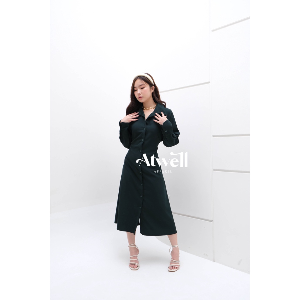 Talia Cut-out Button Shirt Dress