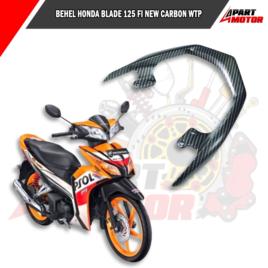 Behel Honda Blade 125 FI New Warna Carbon WTP