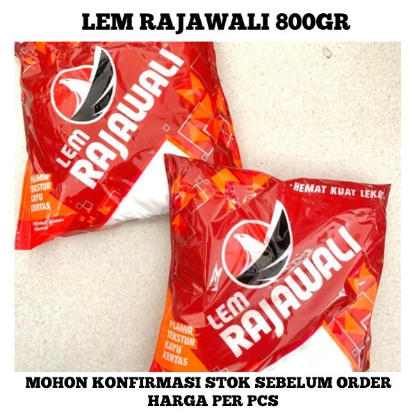 

Lem Putih Rajawali 800 gr, Lem PVAc, Lem Kertas, Plamir, Lem Karton.