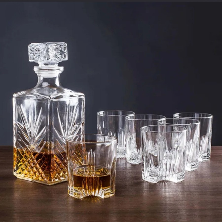 

Bormioli Rocco SELECTA SET - isi 1 pc Decanter dan 6 pc Gelas Whiskey