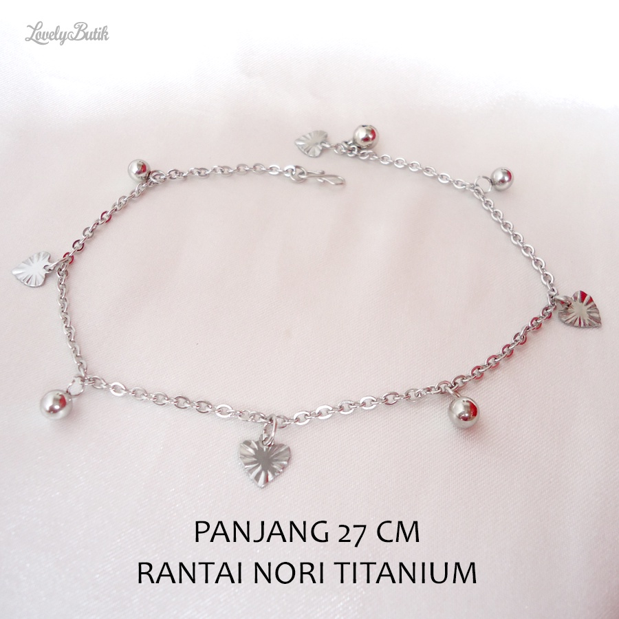 Gelang Kaki Titanium Anti Karat &amp; Luntur Wind4 Gelang Rantai Nori Terbaru  - Lovelybutik