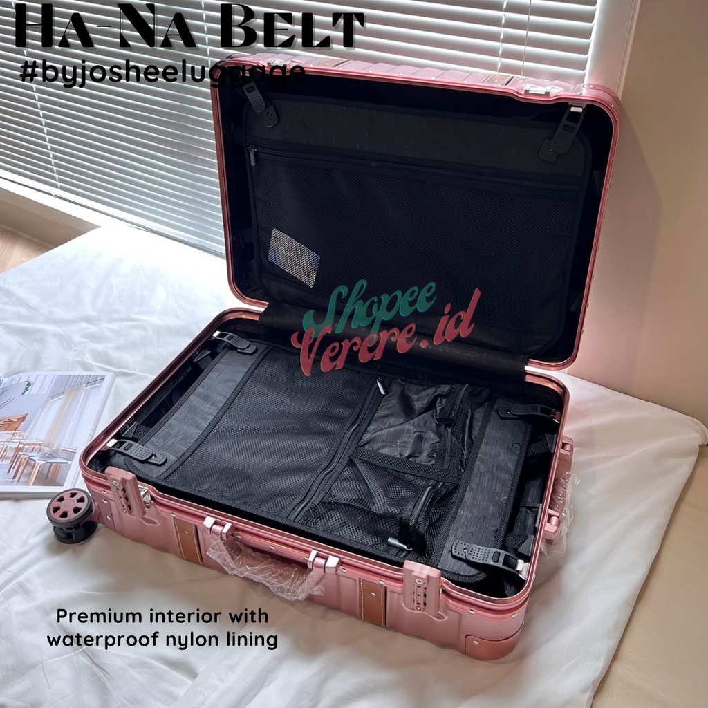 Koper HA-NA BELT Series Cabin Size 20 Inch Baggage Size 24 Inch  Aluminium Frame TSA Lock SuitCase