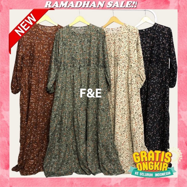 Gamis Lavani Premium Motif Kotak Bahan Rayon Ukuran Jumbo Terbaru Ukuran Besar Perlengkapan Pakaian 
