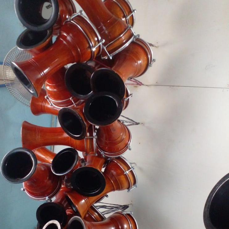 ♣ DUMBUK TUMBUK PINGGANG POLOS 6 INCHI KAYU MAHONI NATURAL Darbuka Calti ♘