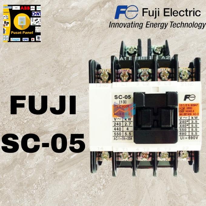 Jual Kontaktor Fuji Electric SC-05 / SC 05 220VAC Fuji Electric