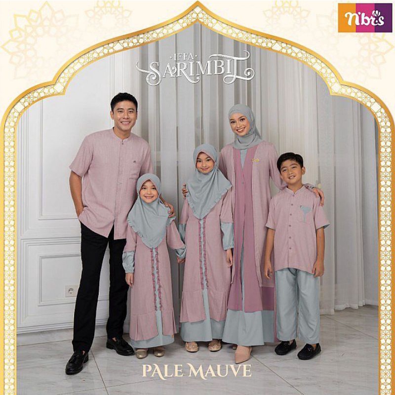 sarimbit nibras iffa pale mauve / sarimbit nibras 2023