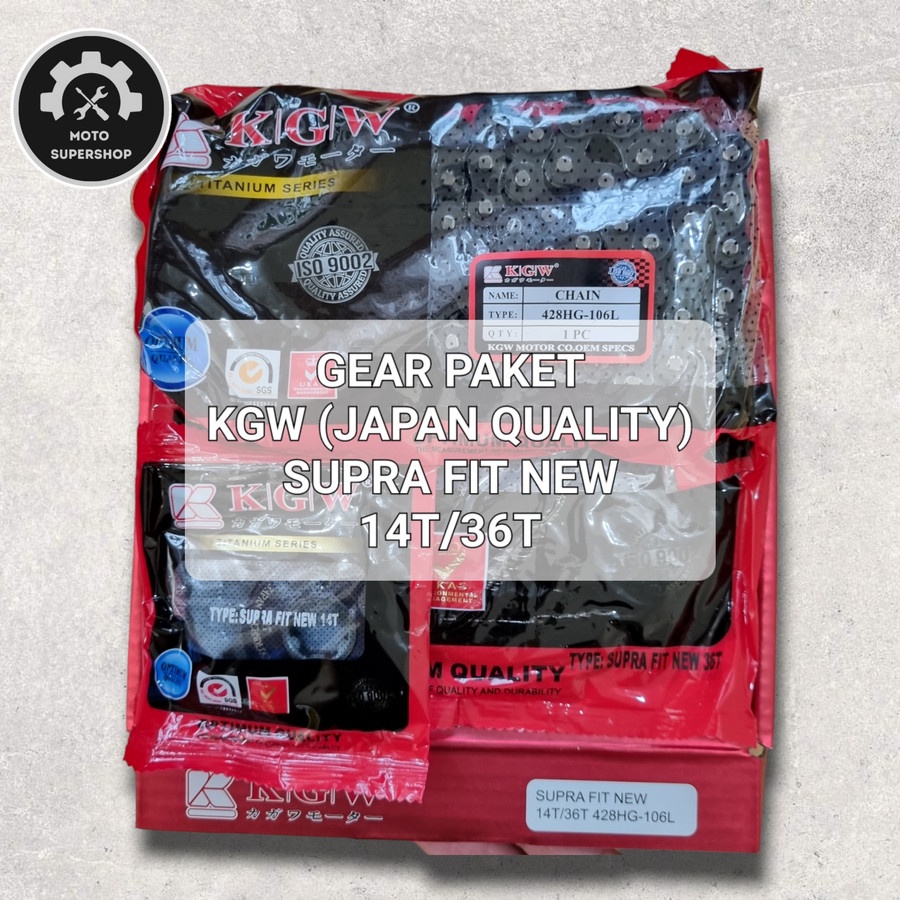 GEAR SET PAKET - SUPRA FIT NEW - KGW - 14/36T(428HG-106L)