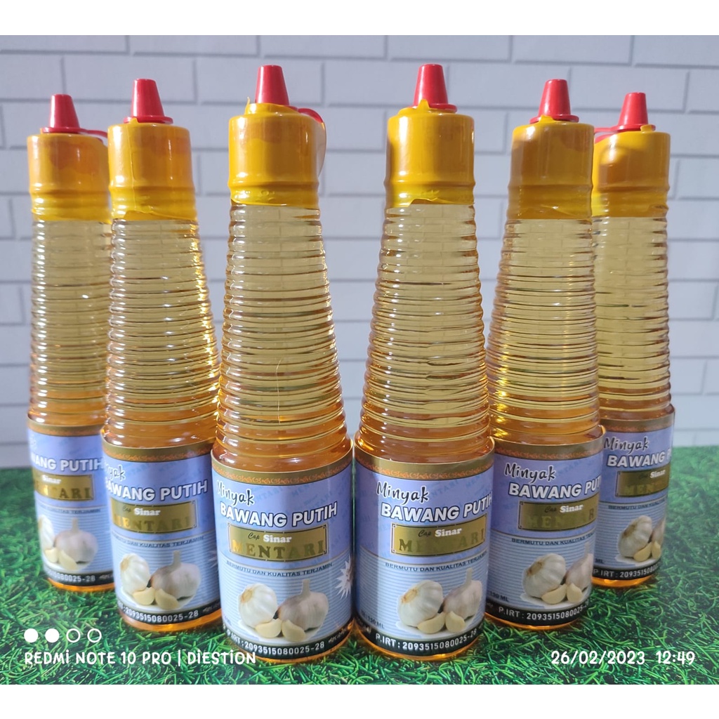 Paket Hemat Minyak Bawang Putih Cap Sinar Mentari Isi 6Botol 150mL