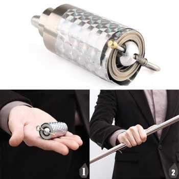 TONGKAT SULAP AJAIB PORTABLE APPEARING / CANE MAGIC TRICK BAHAN METAL - TaffOmicron