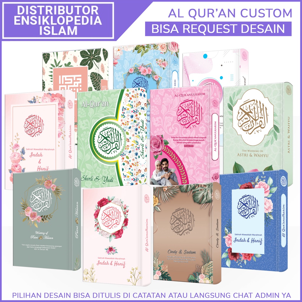 Al Quran Terjemahan Custom Nama Ukuran A4